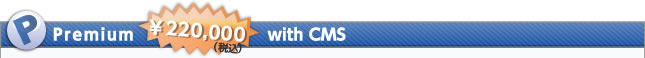 プレミアム版のホームページは200,000円